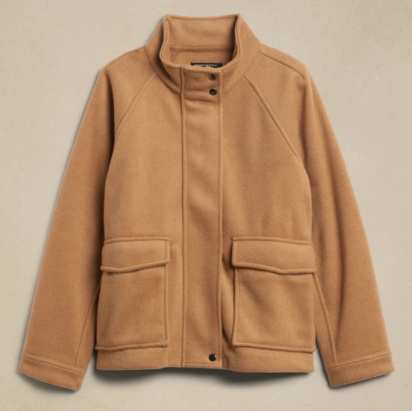 COPY - Gorgeous Charcoal Short Brushed Jacket - Picture 4 of 5